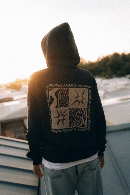 Sunseek Hoodie - Acid Black Sunseek Hoodie - Acid Black