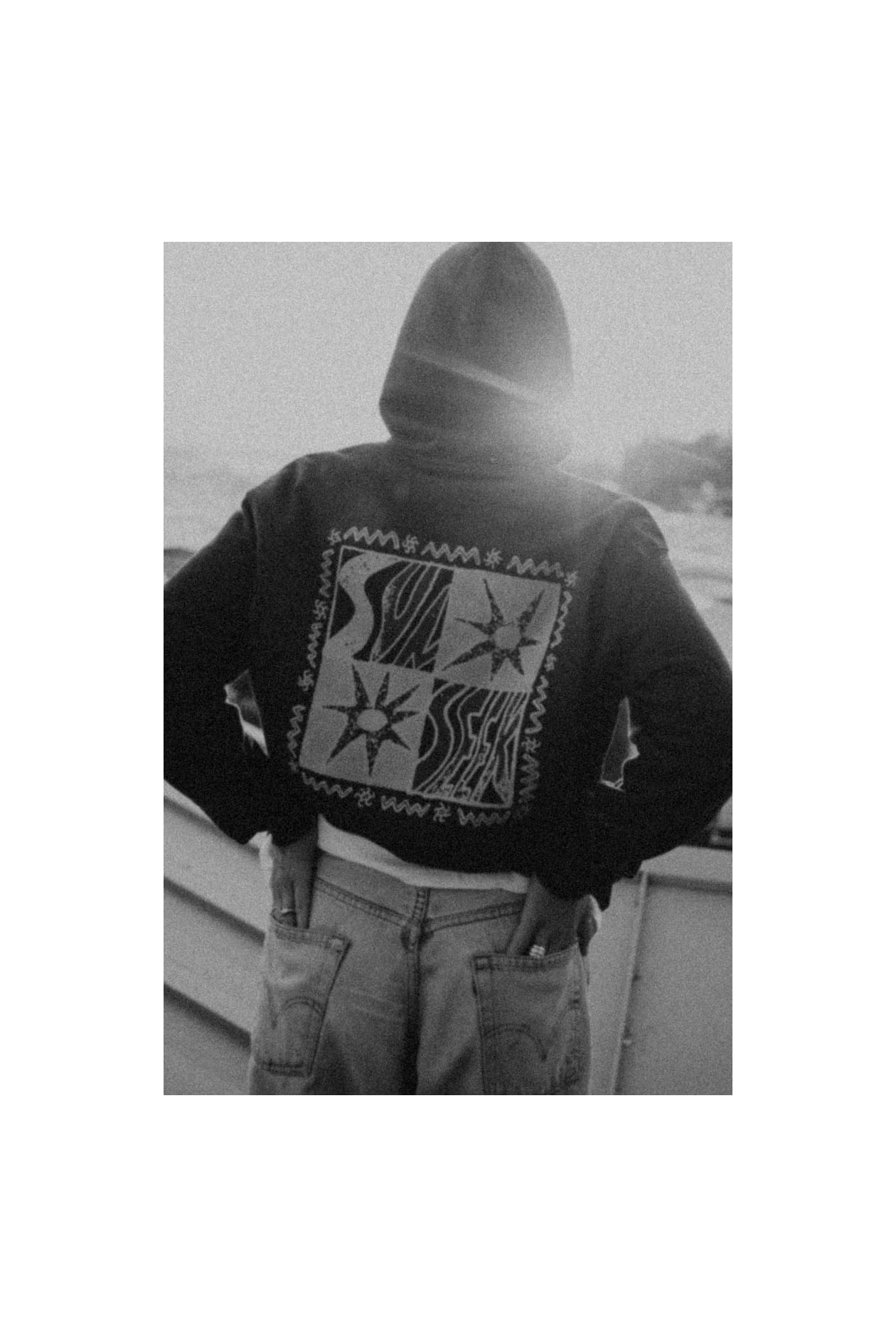 Sunseek Hoodie - Acid Black Sunseek Hoodie - Acid Black