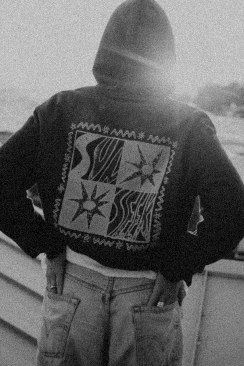 Sunseek Hoodie - Acid Black Sunseek Hoodie - Acid Black