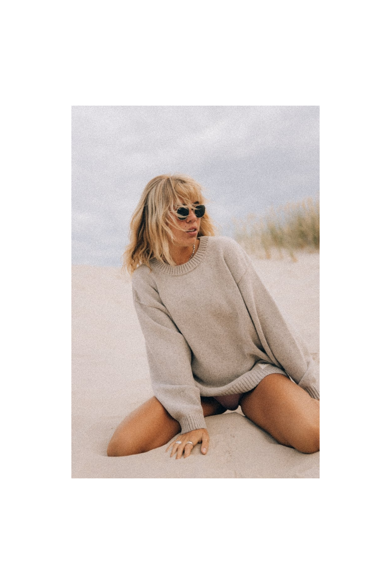 Beach Bum Sweater - Grey