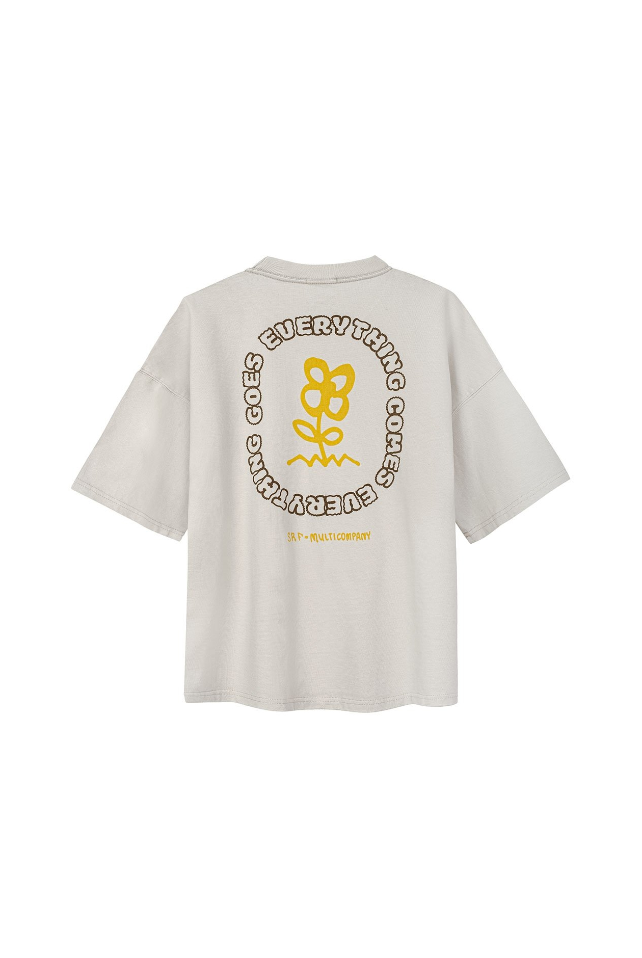 Power Flower Tee - Dirty White