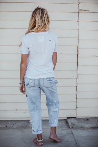 V Shirt - Paper White