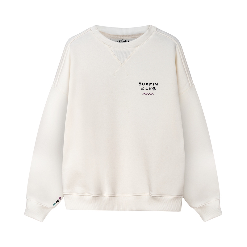 Organic Wave Sweat - Vintage White