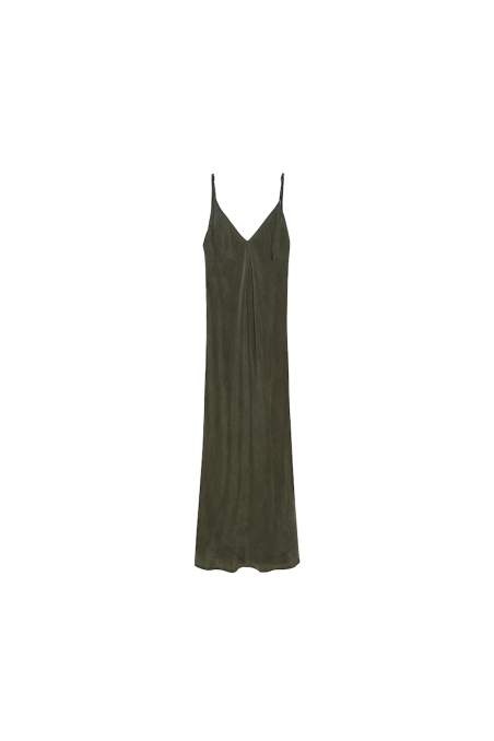 Twisted Ankle Dress - Olive Twisted Ankle Dress - Olive