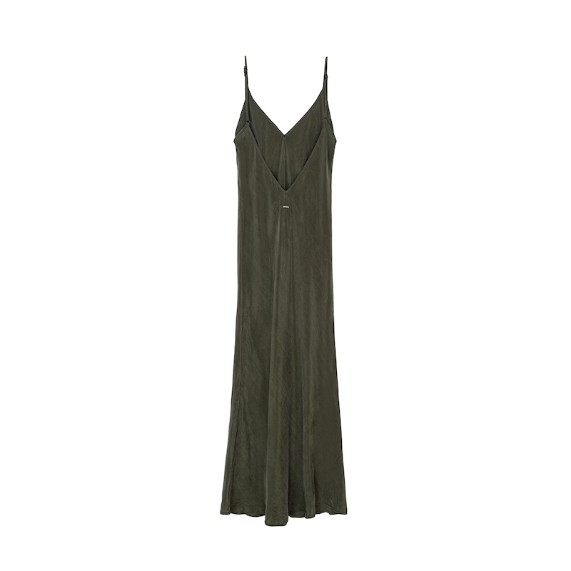 Twisted Ankle Dress - Olive