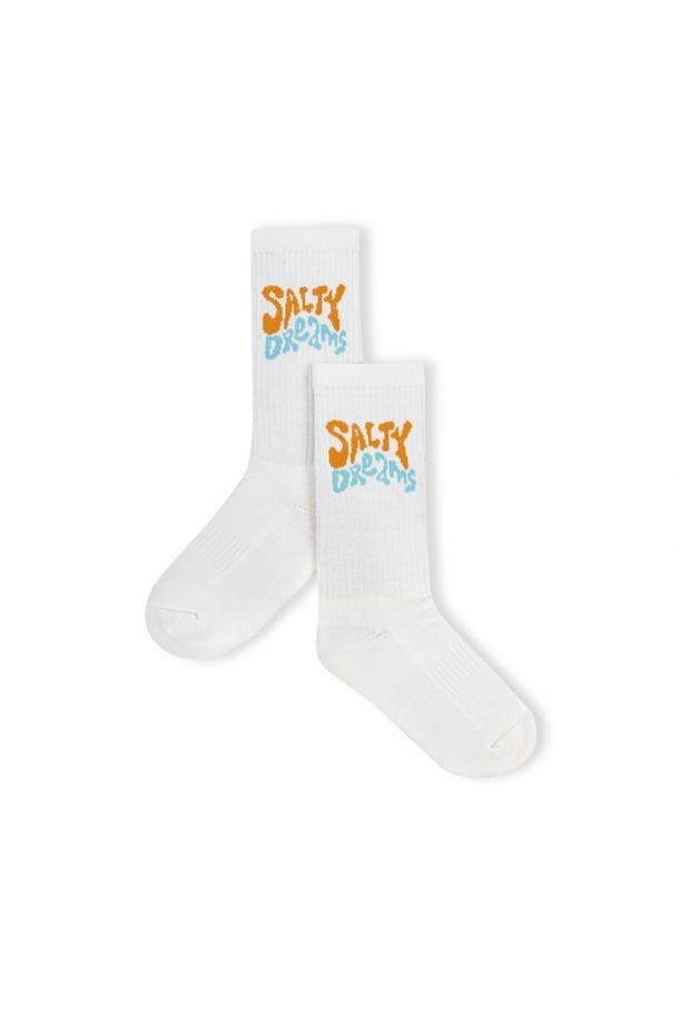 Salty Dreams Socks - Paper White