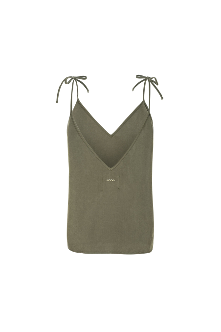 Open Back Top - Olive Open Back Top - Olive