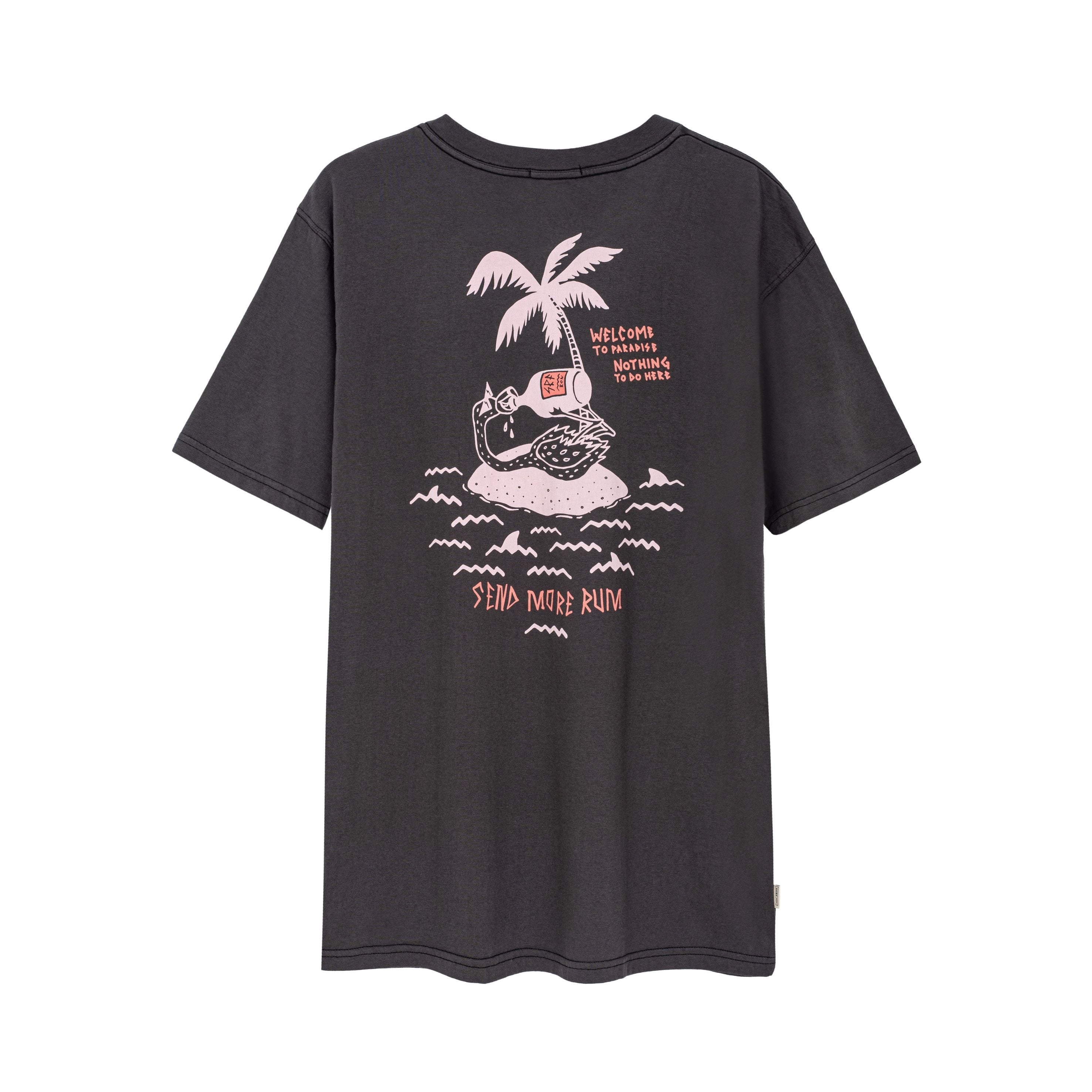 Flamingo Tee - Stone Grey