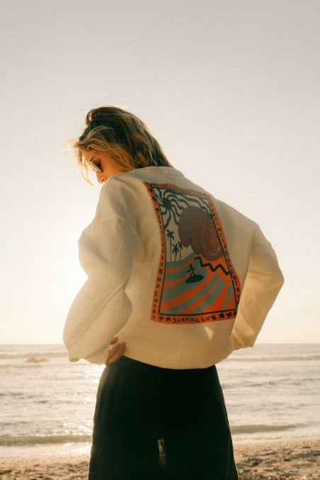 Organic Wave Sweat - Vintage White Organic Wave Sweat - Vintage White