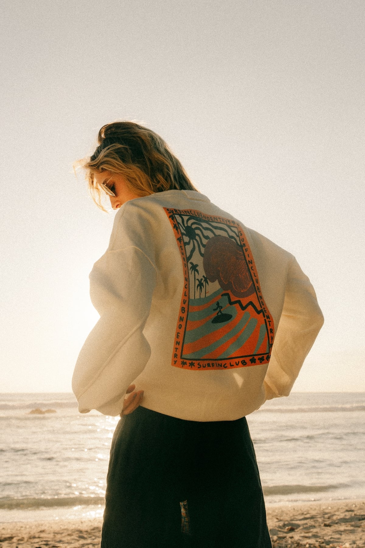 Organic Wave Sweat - Vintage White