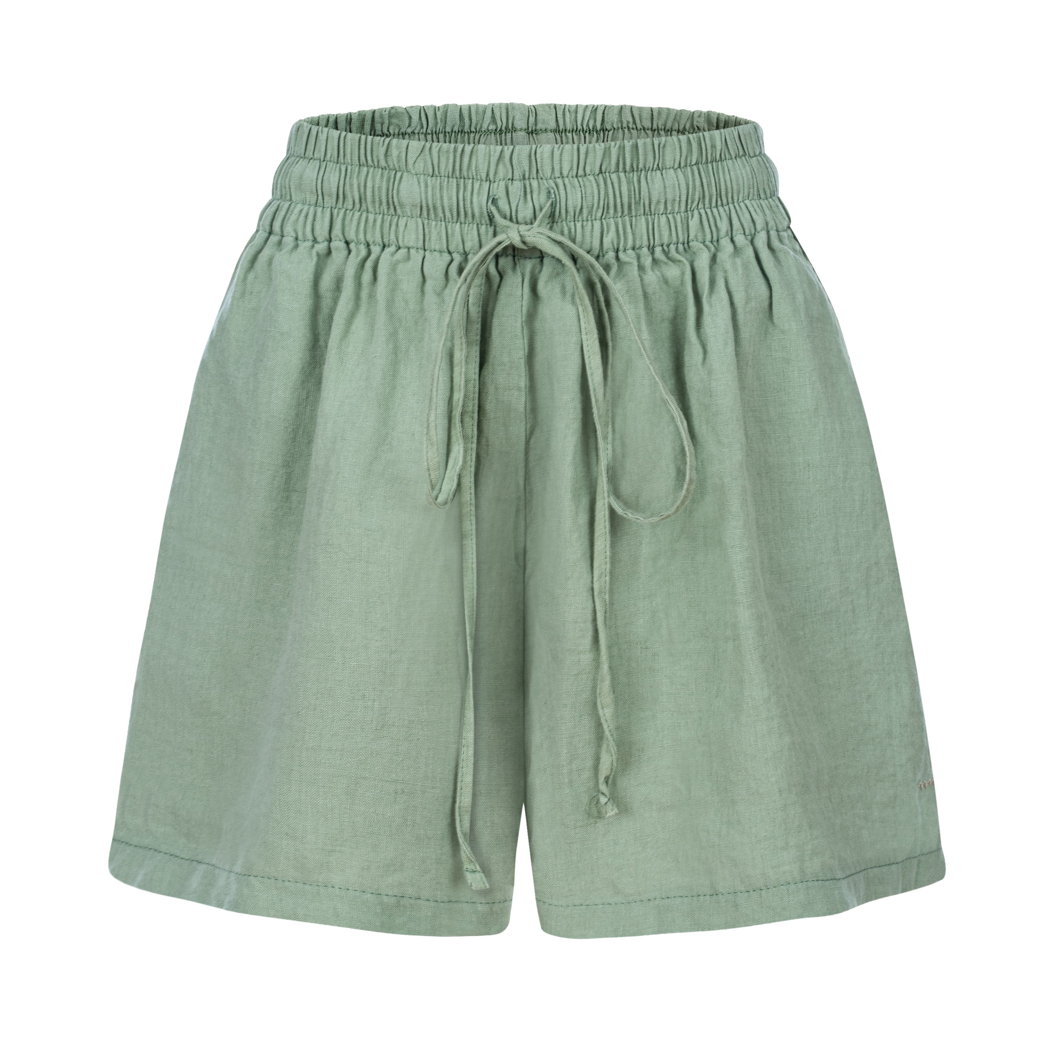 Seafoam Linen Shorts