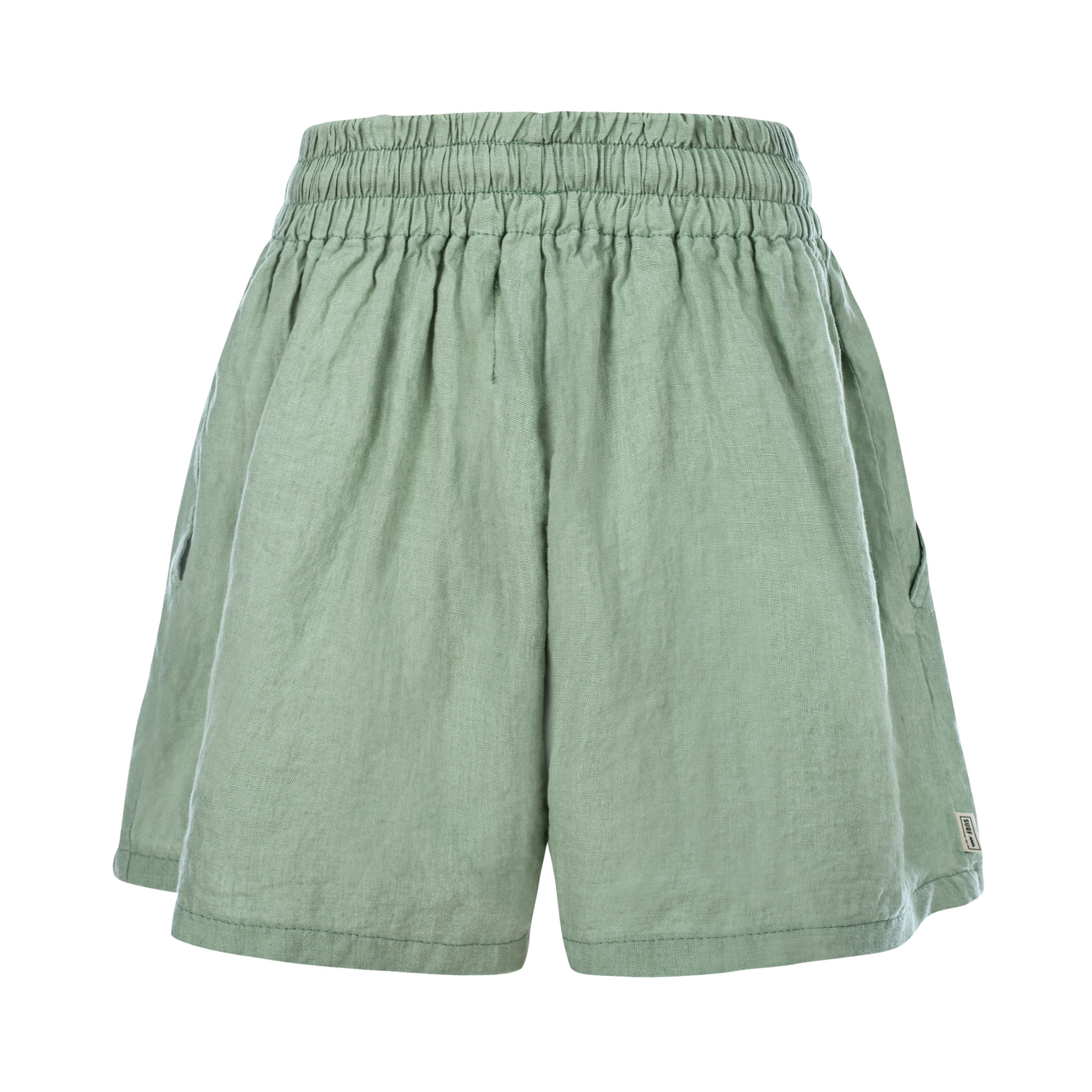 Seafoam Linen Shorts
