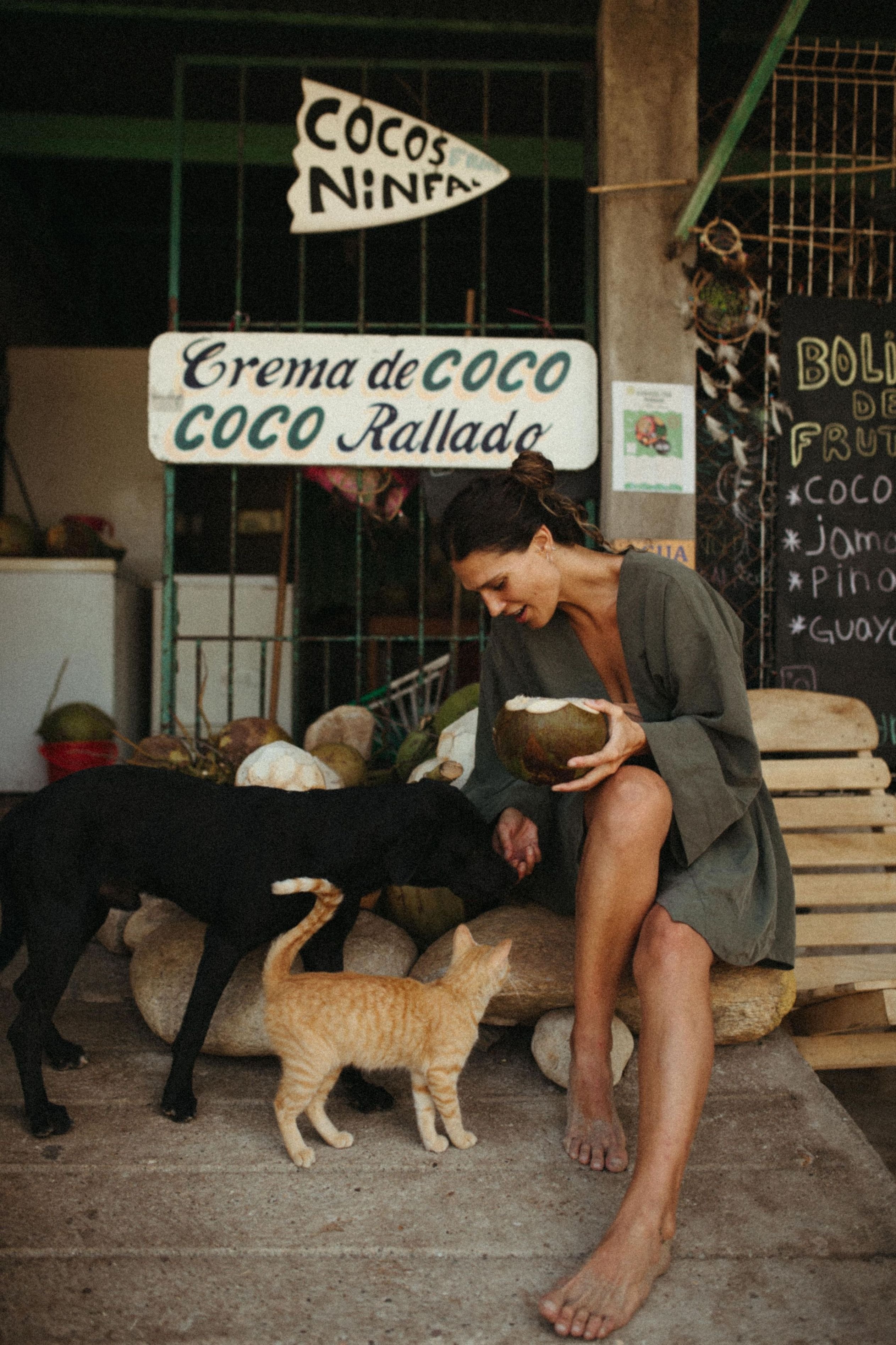 Kimono Dress - Olive