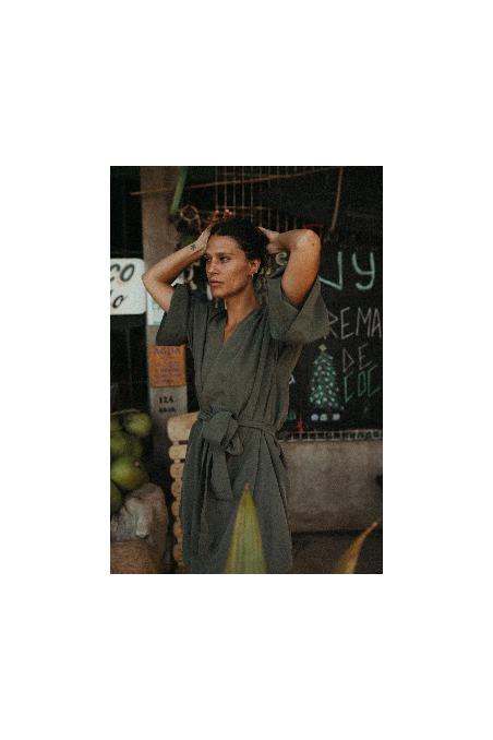 Kimono Dress - Olive Kimono Dress - Olive