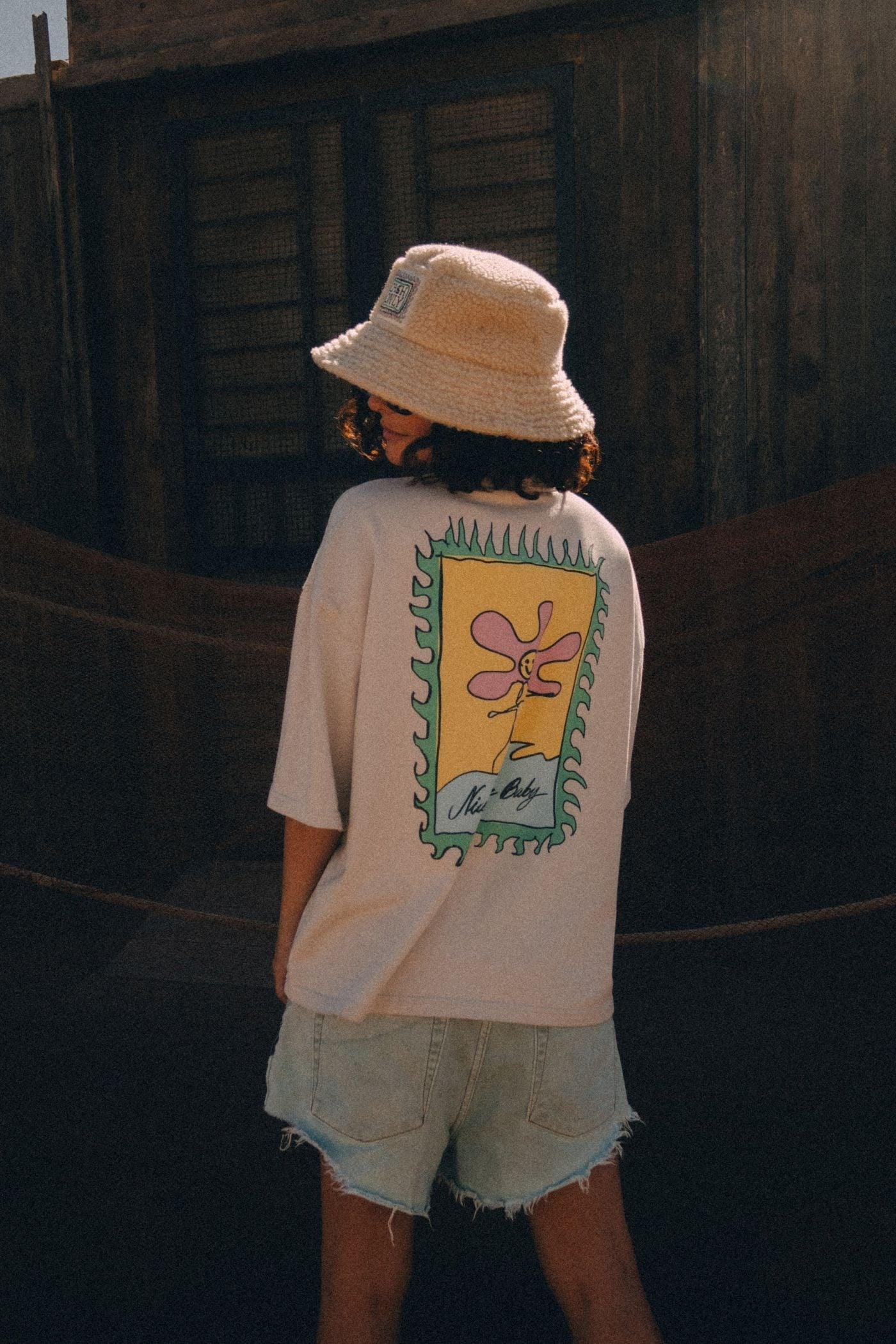 Nice One Baby Tee - Dirty White