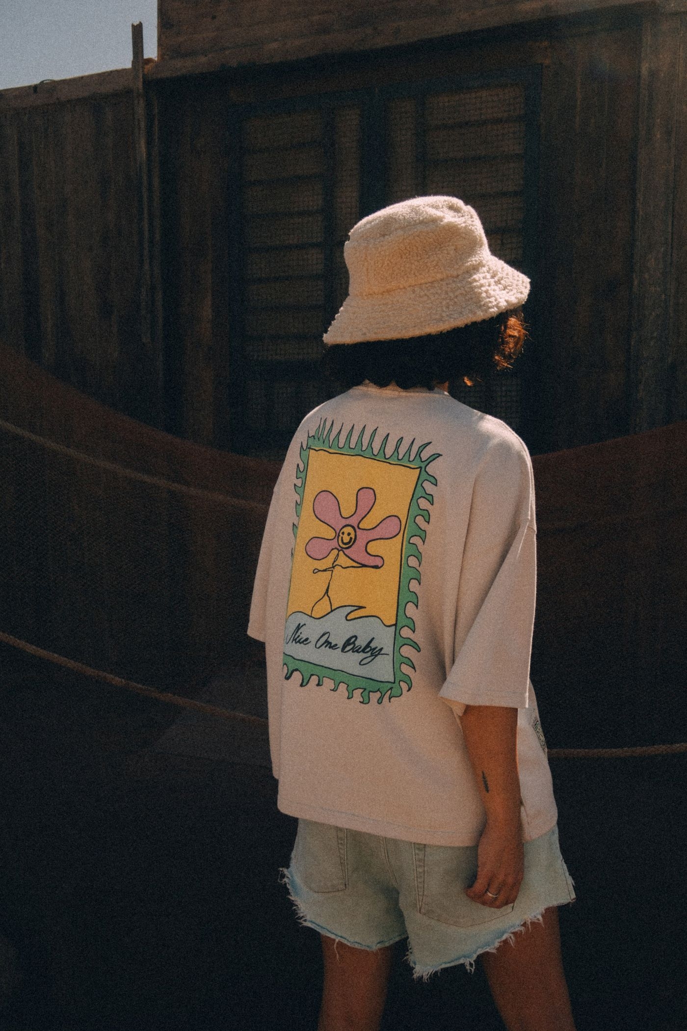 Nice One Baby Tee - Dirty White