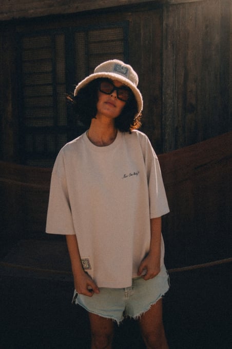 Nice One Baby Tee - Dirty White Nice One Baby Tee - Dirty White