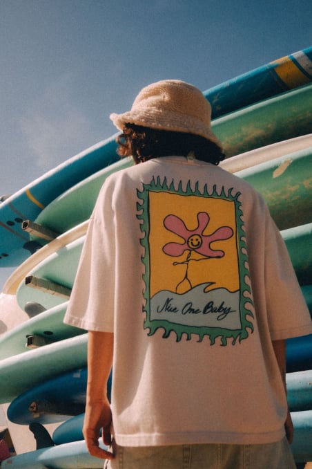 Nice One Baby Tee - Dirty White Nice One Baby Tee - Dirty White