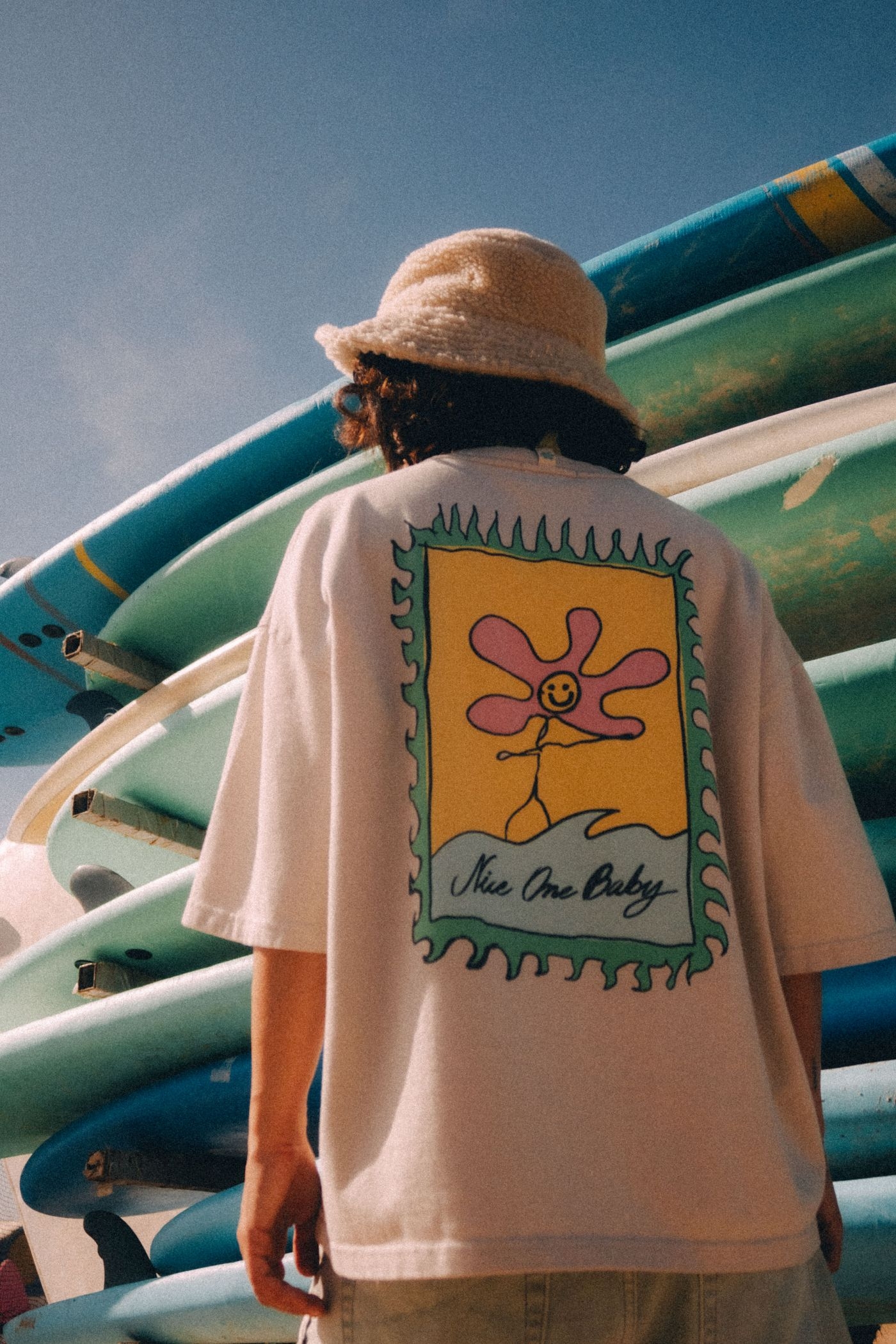 Nice One Baby Tee - Dirty White