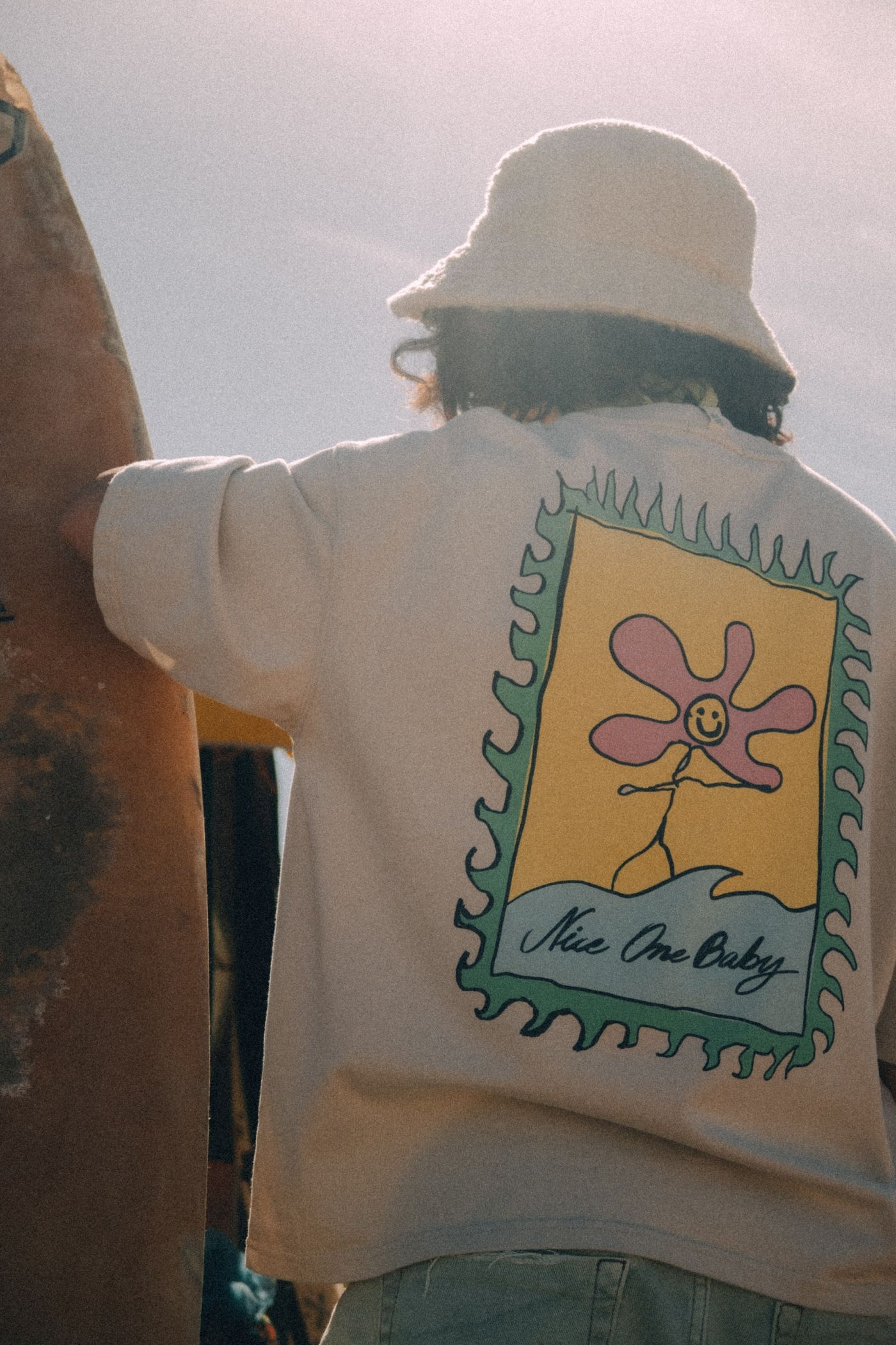 Nice One Baby Tee - Dirty White