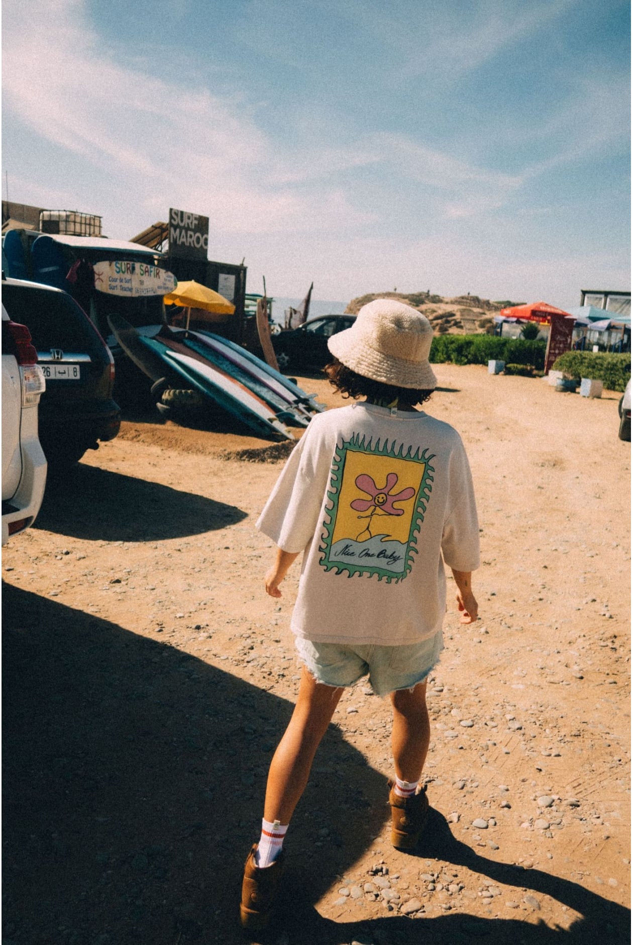 Nice One Baby Tee - Dirty White Nice One Baby Tee - Dirty White