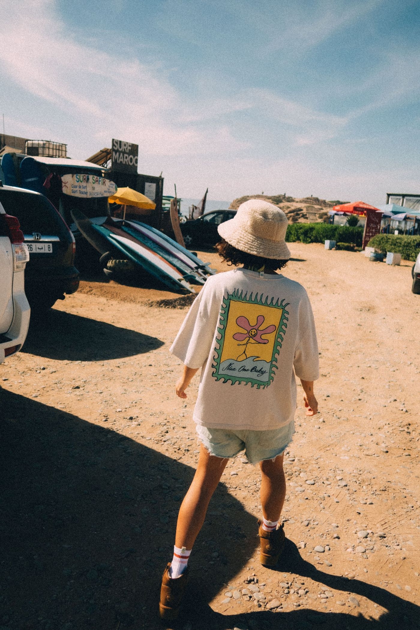 Nice One Baby Tee - Dirty White