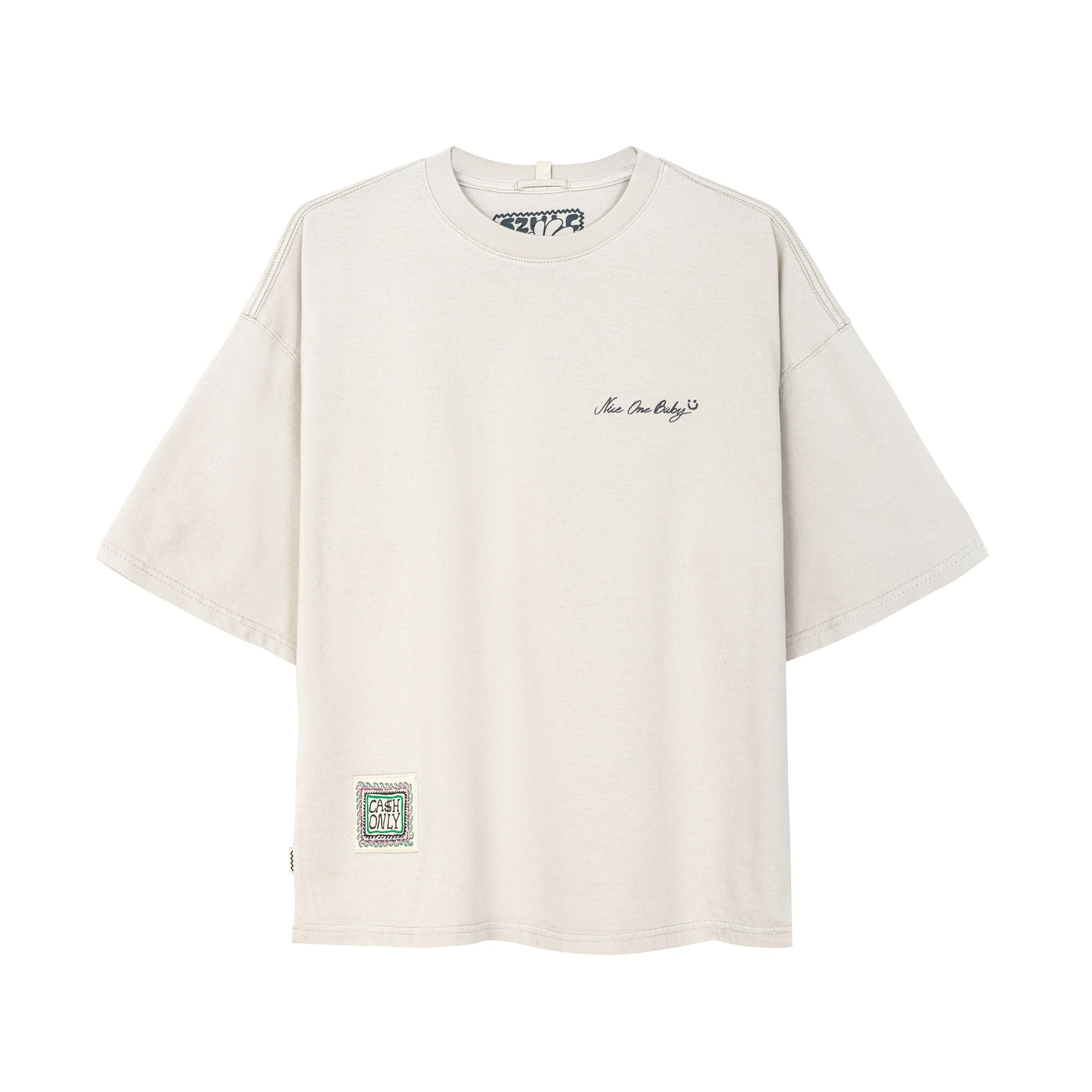 Nice One Baby Tee - Dirty White