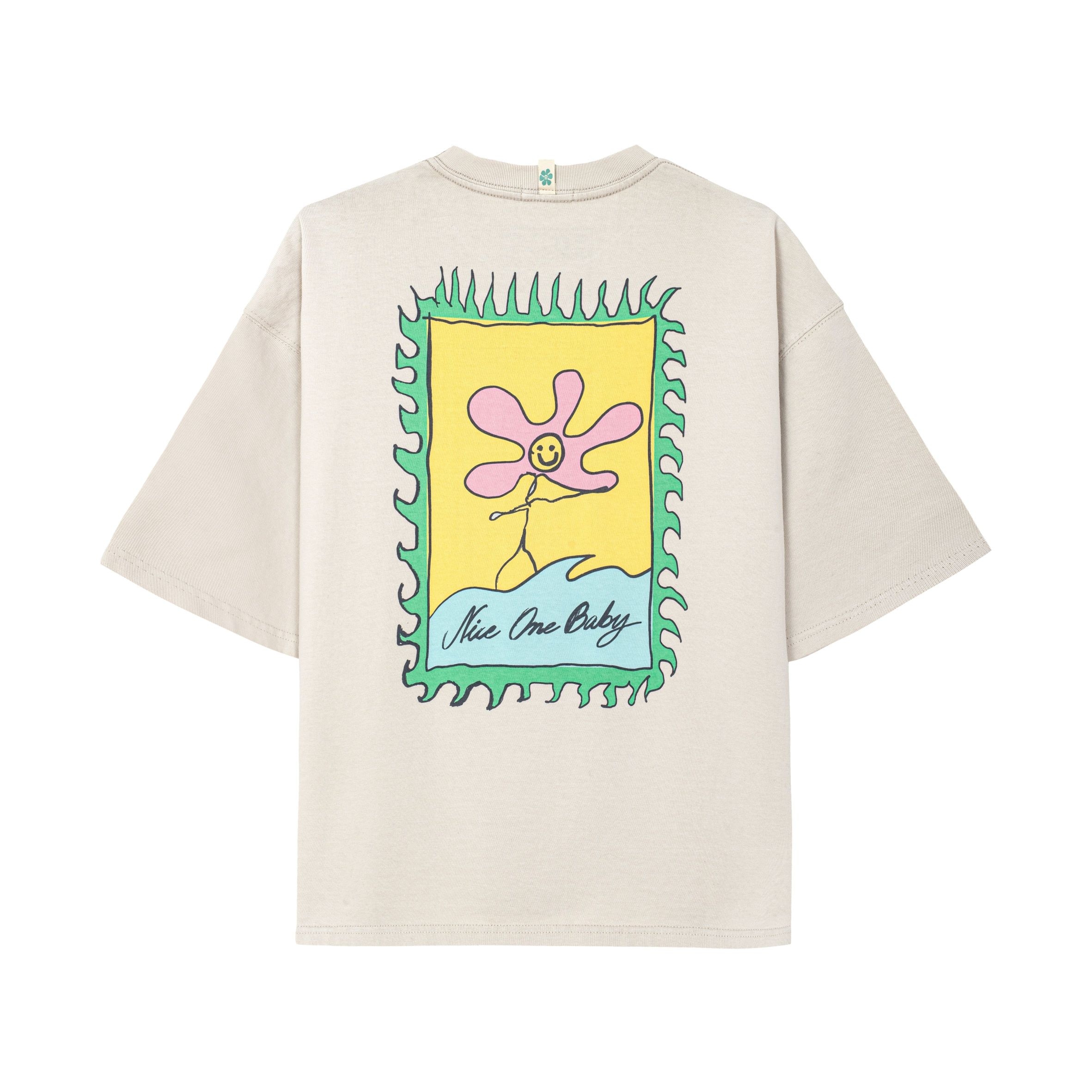 Nice One Baby Tee - Dirty White