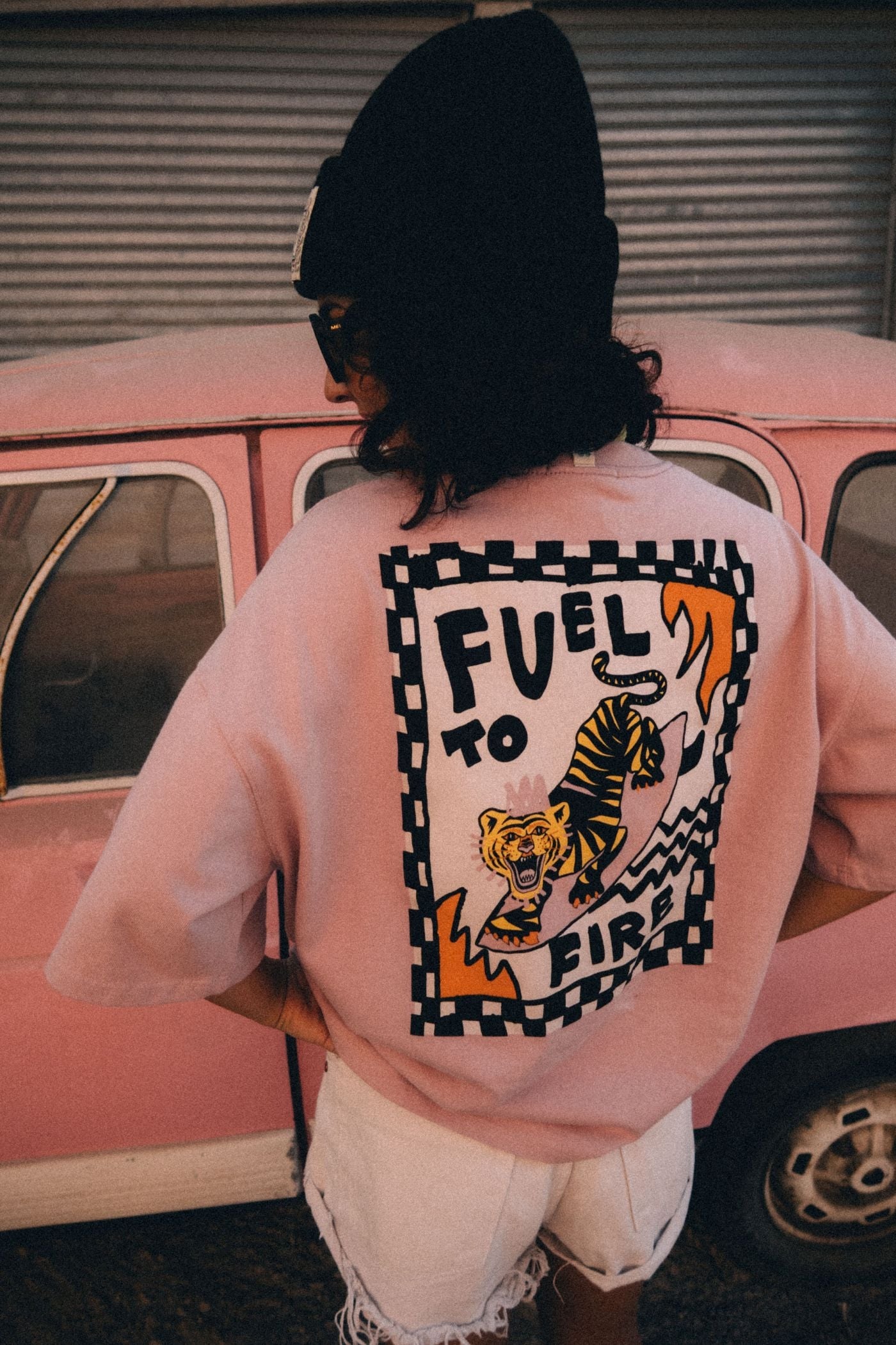 Fuel To Fire Tee - Pink Kush
