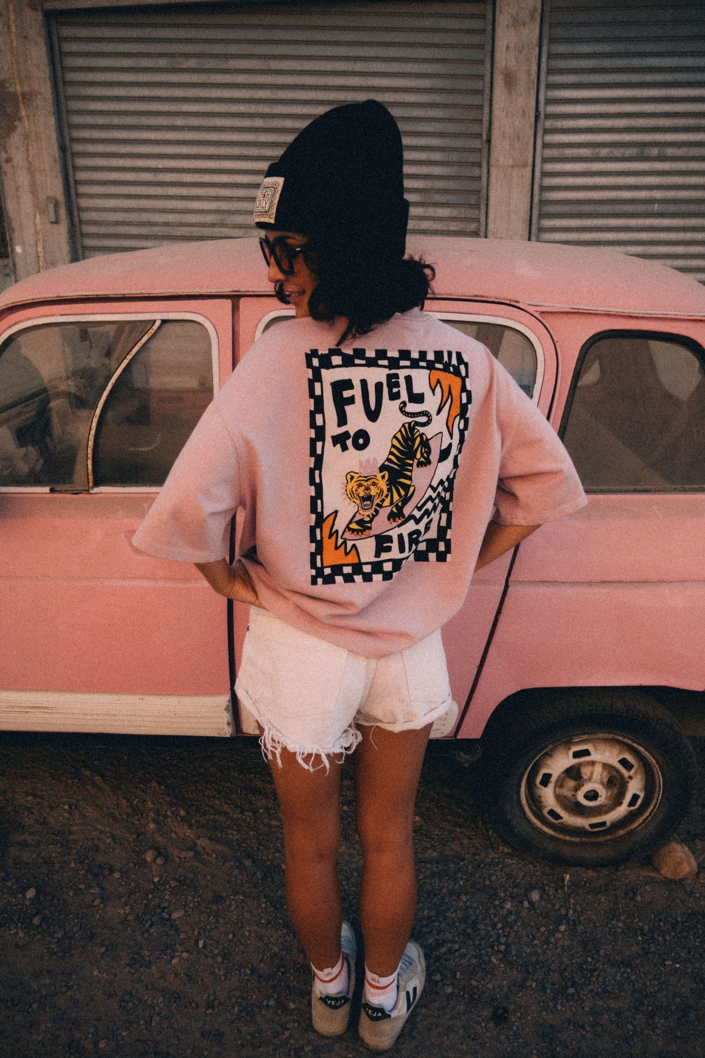 Fuel To Fire Tee - Pink Kush