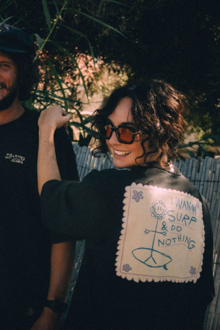 Do Nothing Club BOX Tee - Acid Black Do Nothing Club BOX Tee - Acid Black