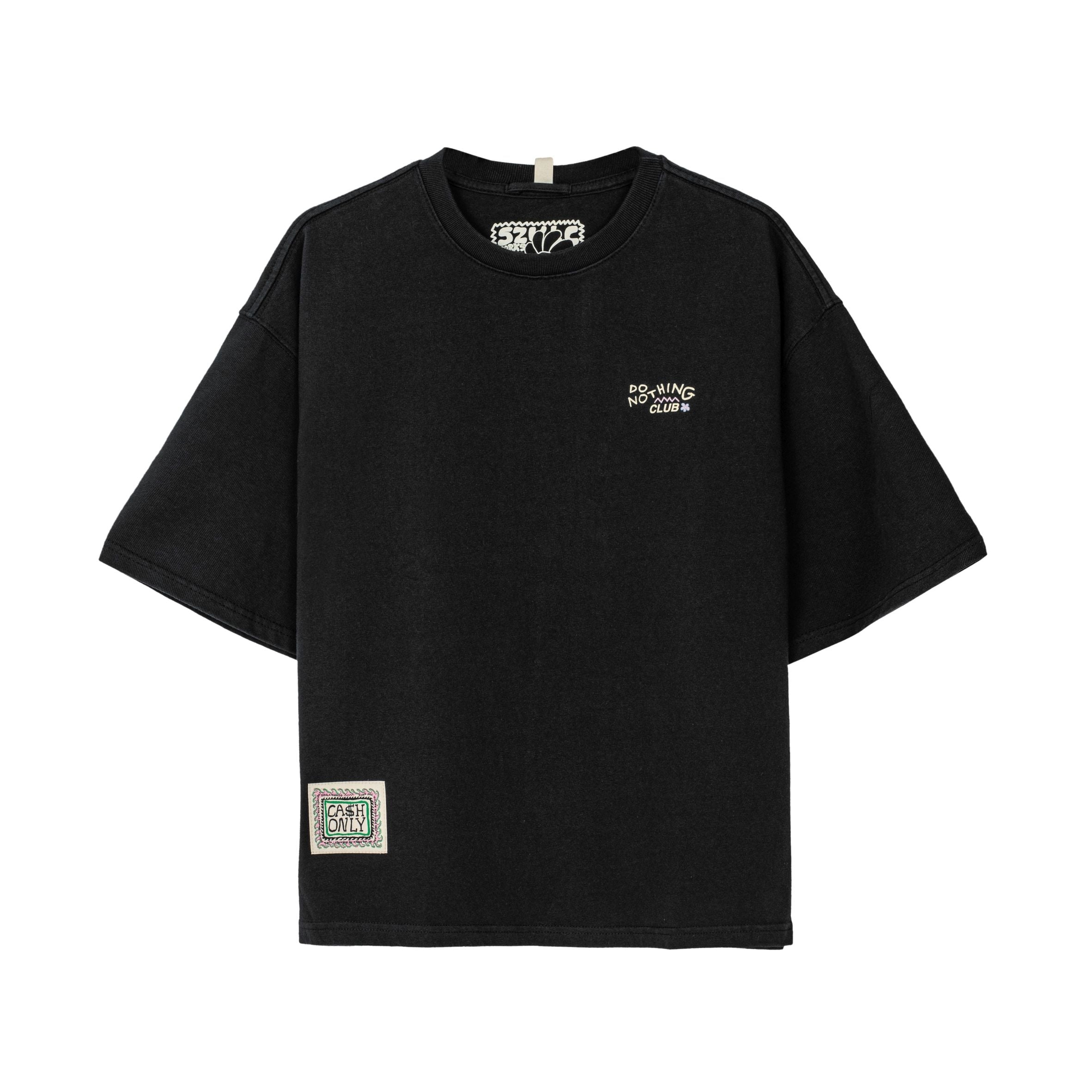 Do Nothing Club BOX Tee - Acid Black
