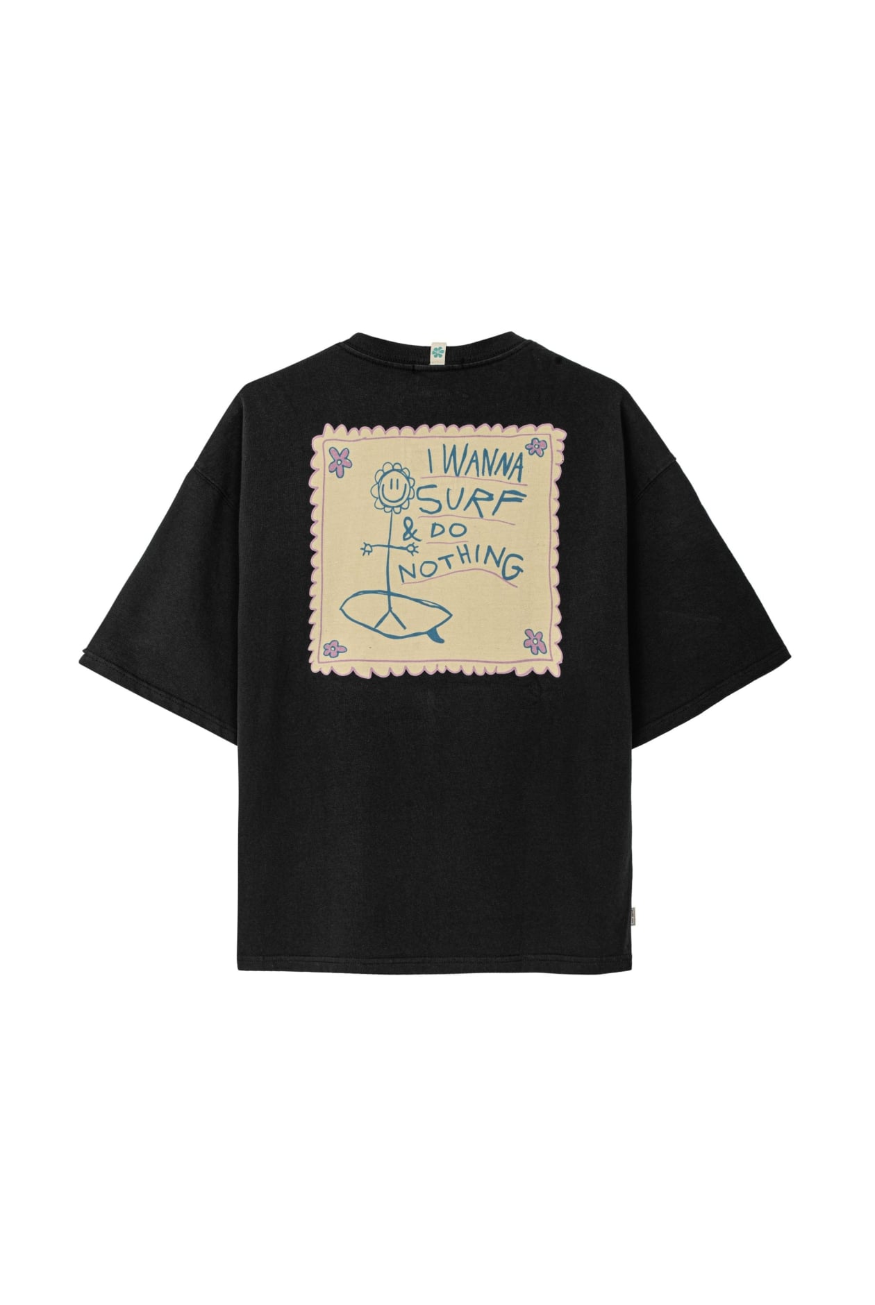 Do Nothing Club WMN BOX Tee - Acid Black Do Nothing Club WMN BOX Tee - Acid Black