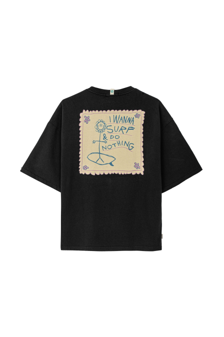 Do Nothing Club BOX Tee - Acid Black Do Nothing Club BOX Tee - Acid Black