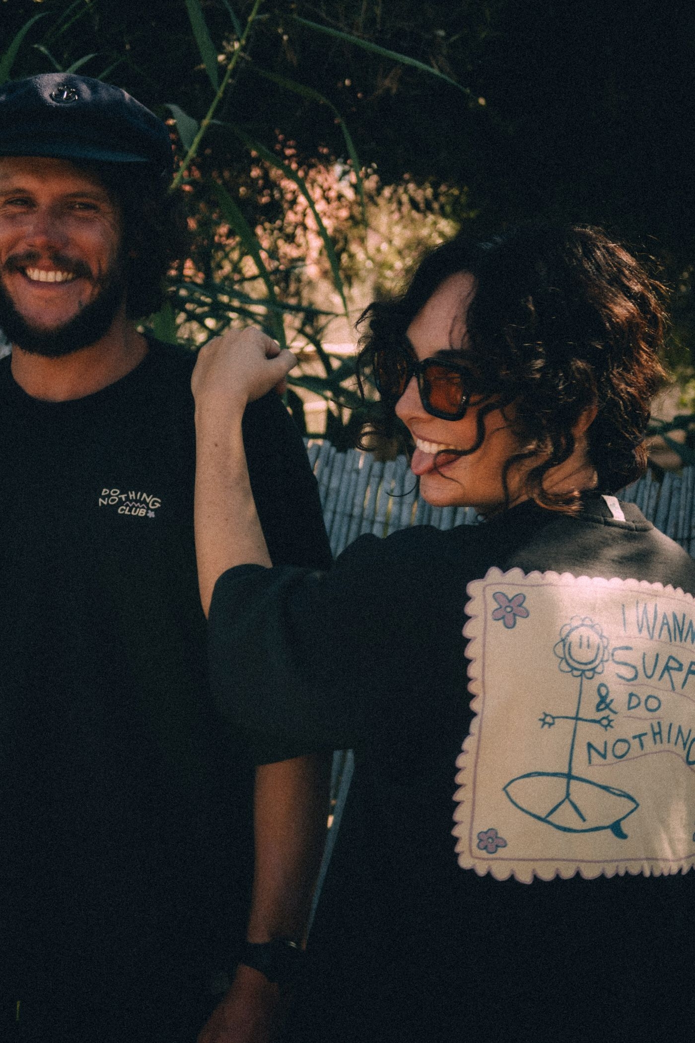 Do Nothing Club Tee - Acid Black
