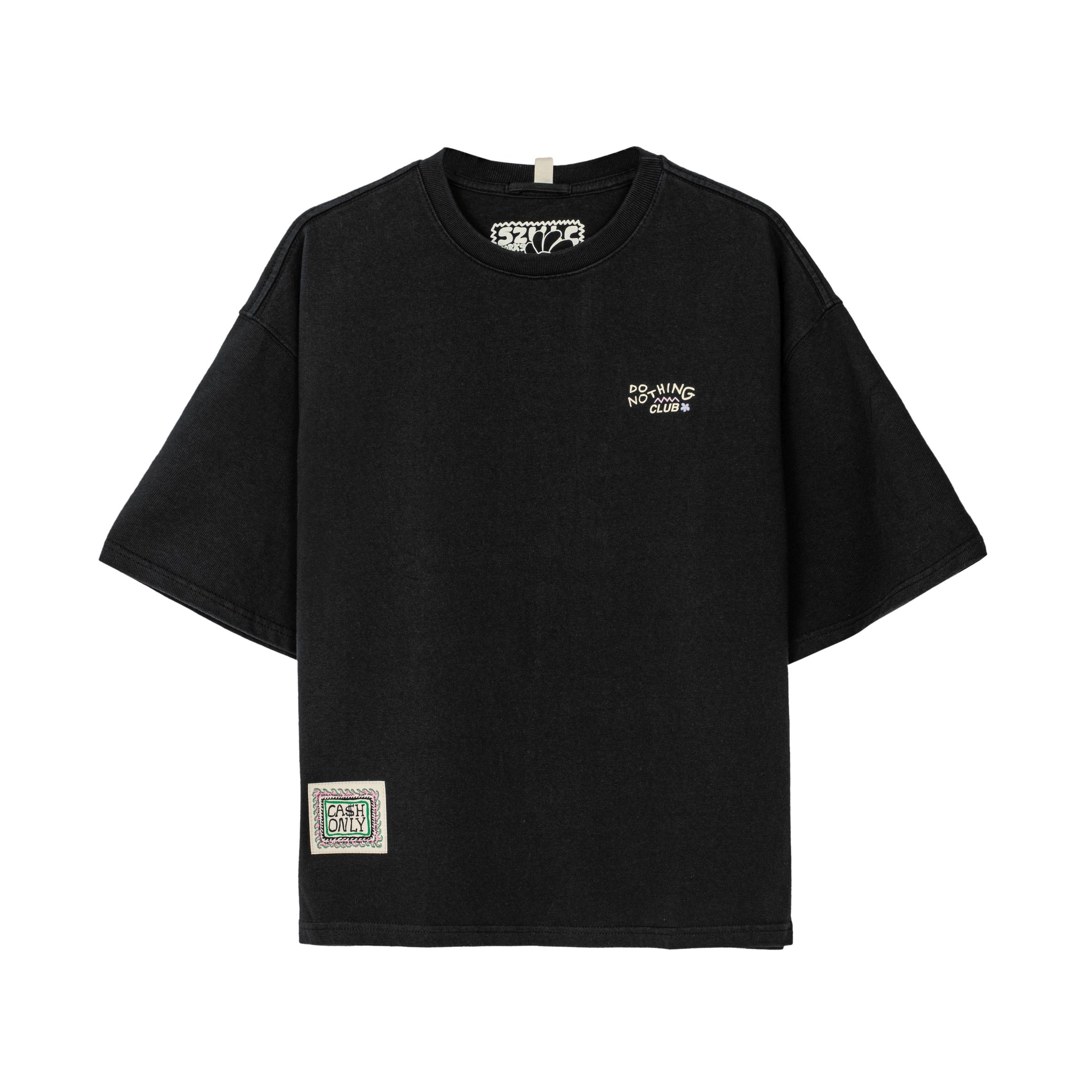 Do Nothing Club Tee - Acid Black