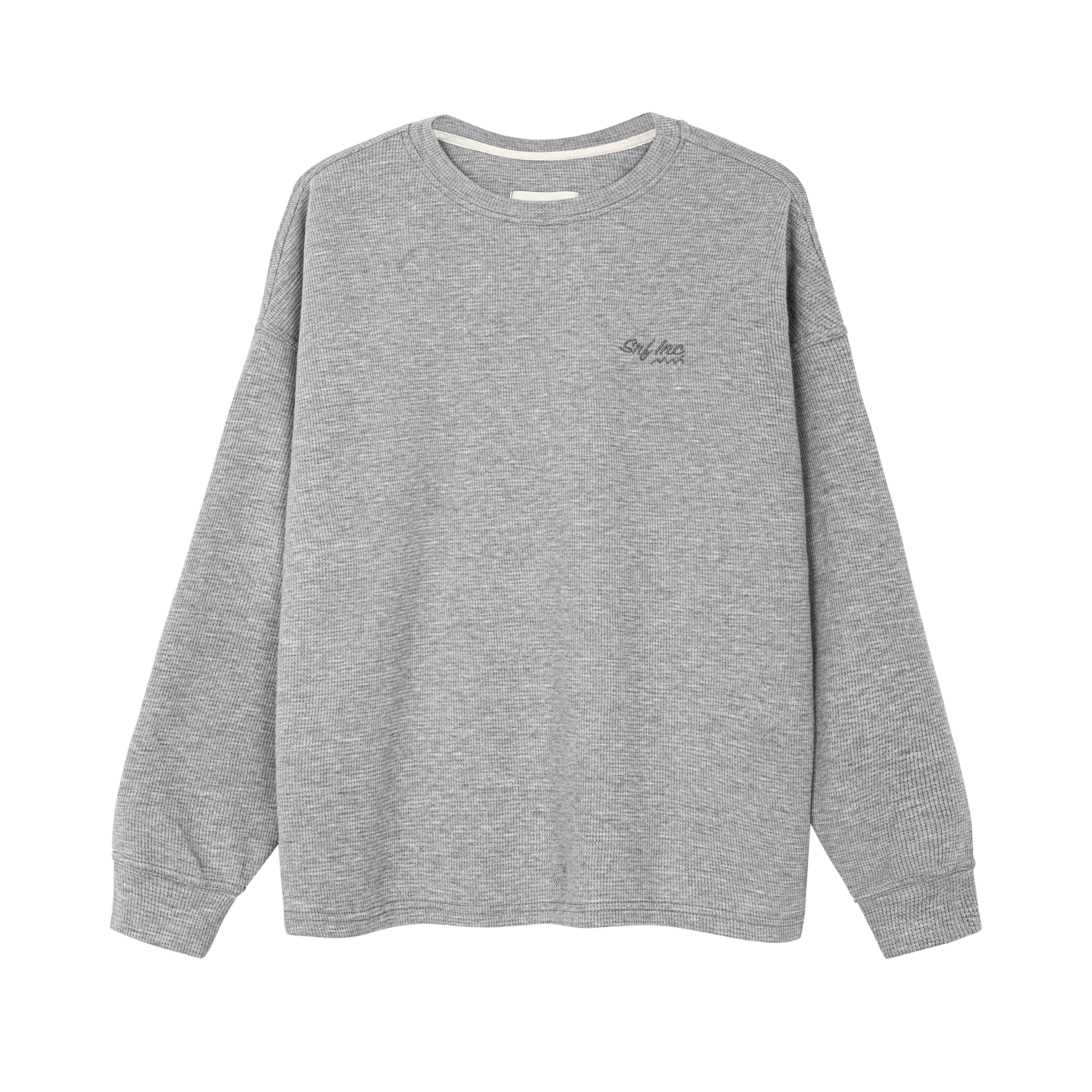 Waffle Longsleeve - Poppy seeds