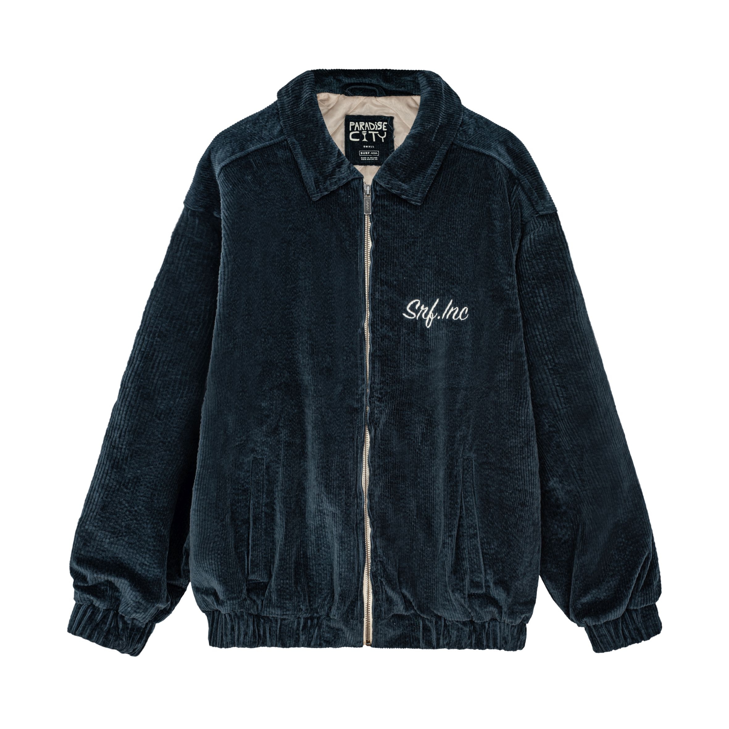 Cord Baseball Jacket - Deep Blue