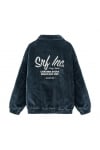 Cord Baseball Jacket - Deep Blue