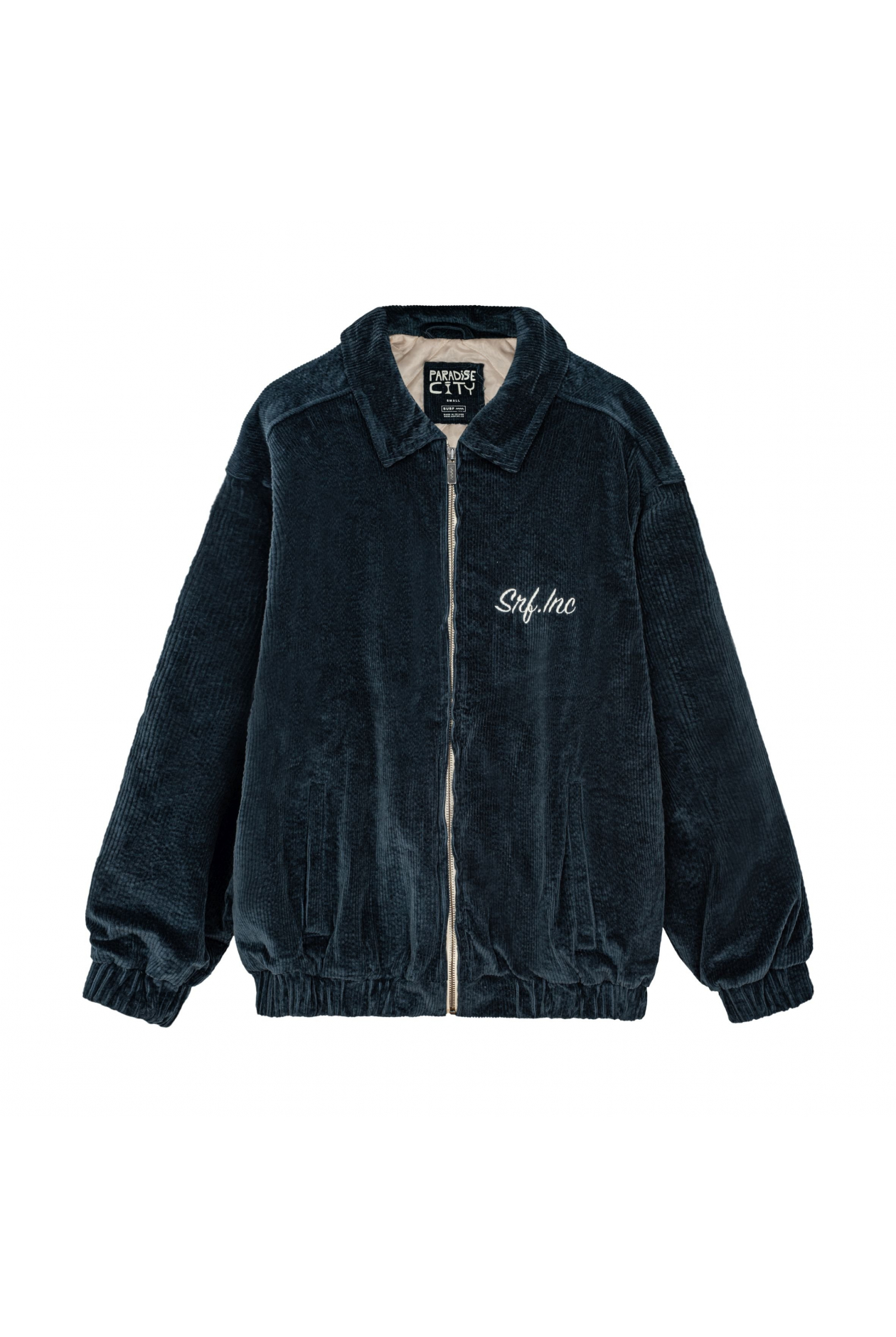 Cord Baseball Jacket - Deep Blue Cord Baseball Jacket - Deep Blue