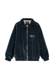 Cord Baseball Jacket - Deep Blue Cord Baseball Jacket - Deep Blue