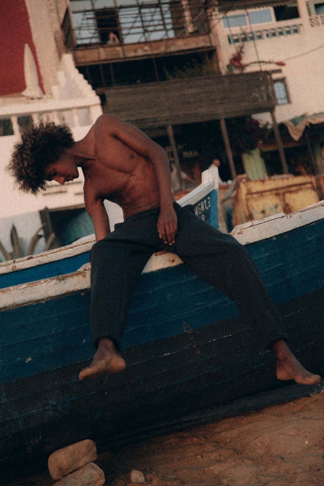 Slouchy Joggers - Acid Black