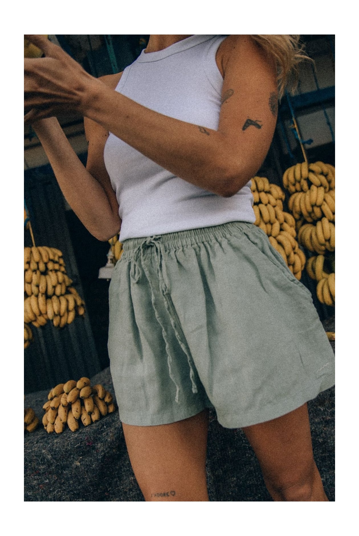 Seafoam Linen Shorts Seafoam Linen Shorts
