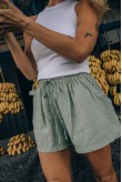 Seafoam Linen Shorts Seafoam Linen Shorts