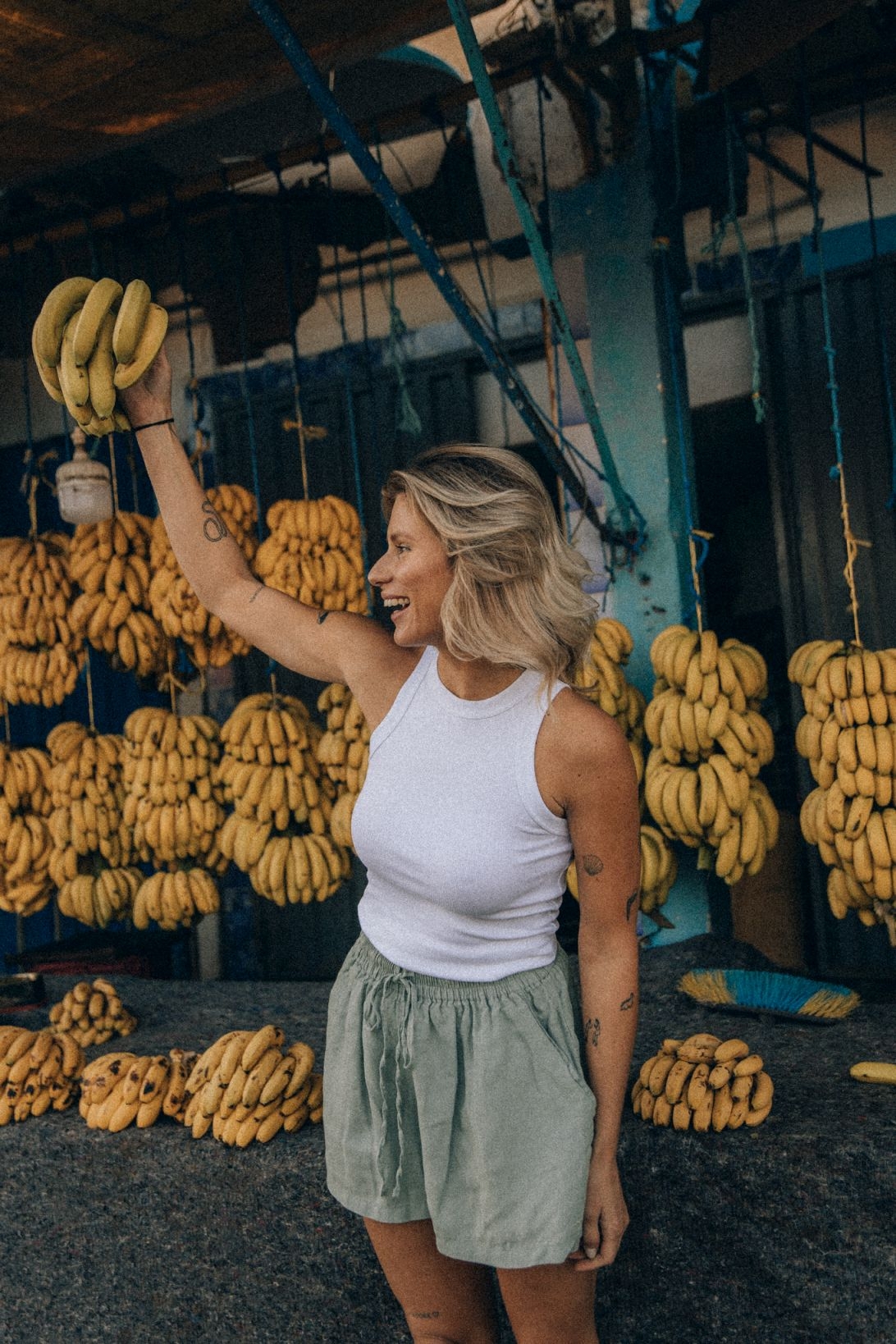 Seafoam Linen Shorts