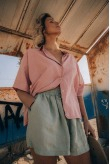 Seafoam Linen Shorts Seafoam Linen Shorts