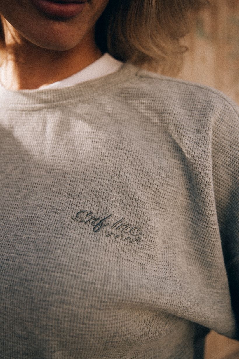 Waffle Longsleeve - Poppy seeds