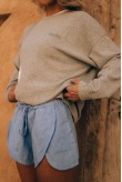 Waffle Longsleeve - Poppy seeds