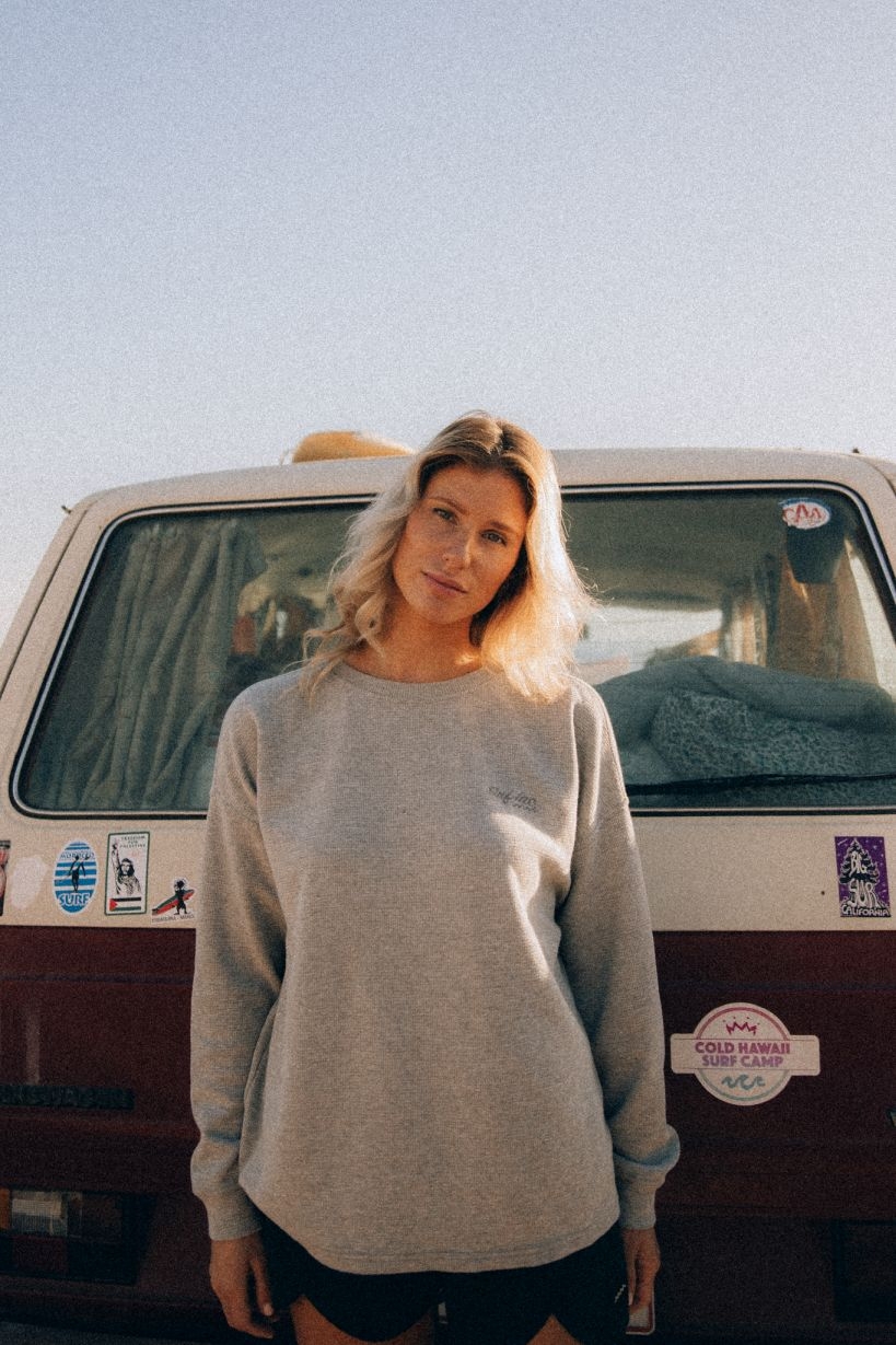 Waffle Longsleeve - Poppy seeds