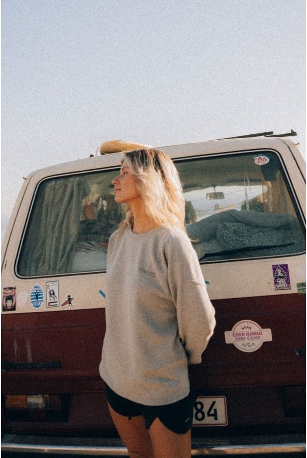 Waffle Longsleeve - Poppy seeds